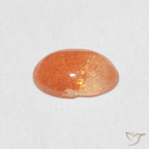 9,17 ctw natürlicher Medium Light-Orange Sonnenstein, Oval, Lichtdurchlässig