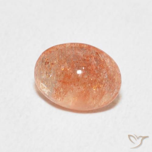 9,17 ctw natürlicher Helle Tigerorange Sonnenstein, Oval, Lichtdurchlässig