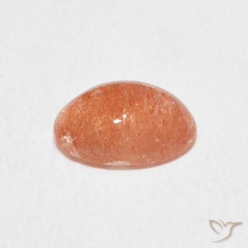 9,17 ctw natürlicher Helle Tigerorange Sonnenstein, Oval, Lichtdurchlässig