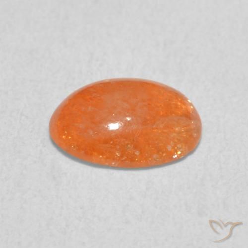 9,17 ctw natürlicher Mittelorange Sonnenstein, Oval, Lichtdurchlässig