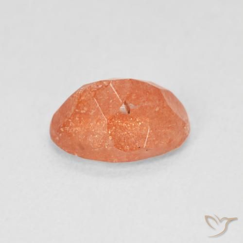 9,17 ctw natürlicher rötlich-orange Sonnenstein, Oval, Lichtdurchlässig