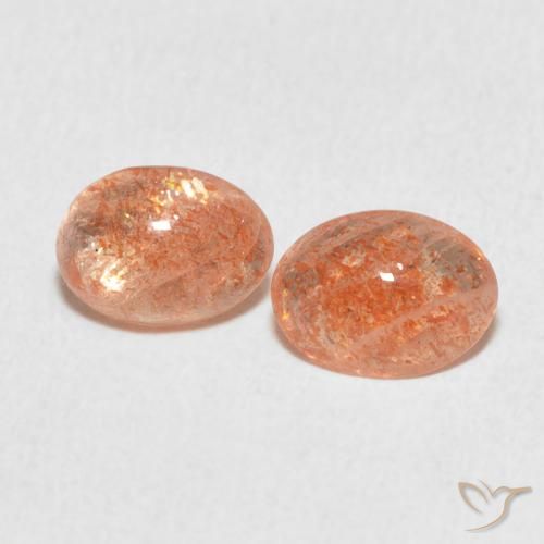1.78ctw Natürlicher Ingwer-Orange Sonnenstein, Oval, Lichtdurchlässig