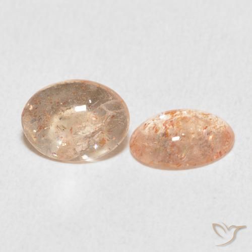 1.81 ct natürliche Helle Tigerorange Sonnenstein-Edelsteine, Oval, Lichtdurchlässig