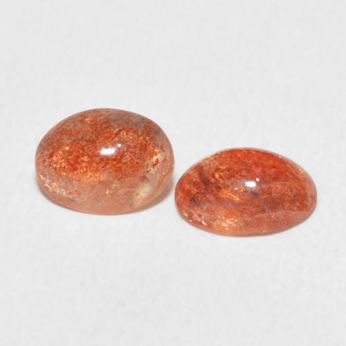 1.82 ct natürliche Mittelorange Sonnenstein-Edelsteine, Oval, Lichtdurchlässig