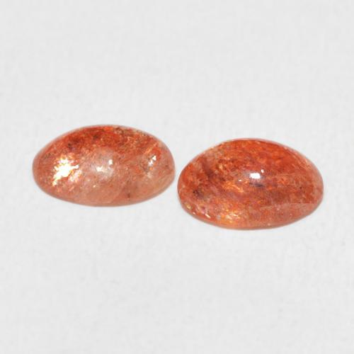 1.82 ct natürliche Mittelorange Sonnenstein-Edelsteine, Oval, Lichtdurchlässig