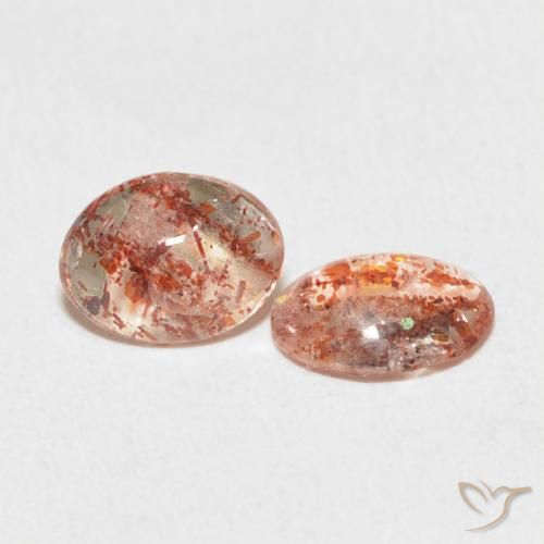 1.77 ct natürliche Mittelorange Sonnenstein-Edelsteine, Oval, Lichtdurchlässig