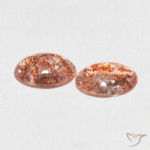 1.77 ct natürliche Mittelorange Sonnenstein-Edelsteine, Oval, Lichtdurchlässig
