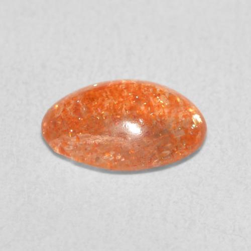 9,17 ctw natürlicher tieforange Sonnenstein, Oval, Lichtdurchlässig