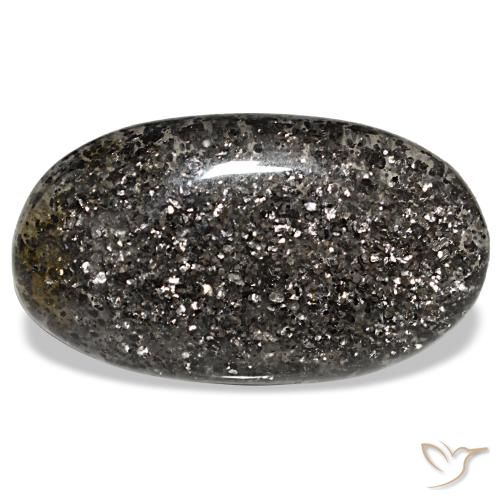 20,93 ctw natürlicher schwarzer Sonnenstein, Oval Schliff, Lichtdurchlässig