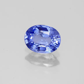 0,77 ctw natürlicher violetter Tansanit, Oval Schliff, VVS
