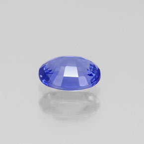 0,77 ctw natürlicher violetter Tansanit, Oval Schliff, VVS