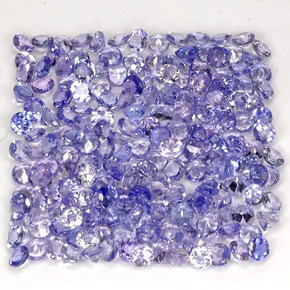  ct natürliche blauer Tansanit-Edelsteine, Rundschliff, VVS