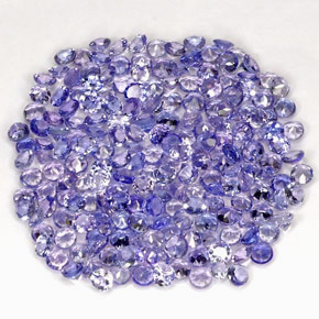  ct natürliche blauer Tansanit-Edelsteine, Rundschliff, VVS