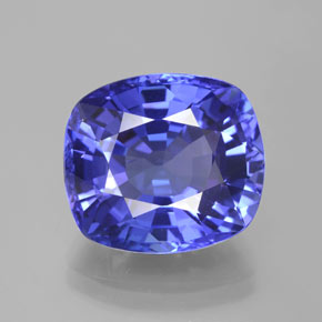 10,76 ctw natürlicher blauer Tansanit, Kissenschliff, VVS
