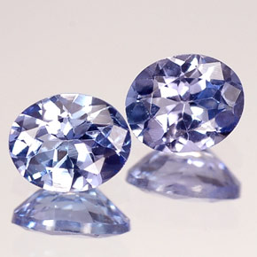  ct natürliche violett-blau Tansanit-Edelsteine, Oval Schliff, VVS