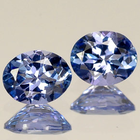  ct natürliche violett-blau Tansanit-Edelsteine, Oval Schliff, VVS-VS