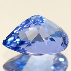 1,31 ctw natürlicher blauer Tansanit, Birnenform, VVS-VS