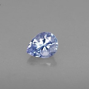 0,52 ctw natürlicher blauer Tansanit, Birnenform, VVS