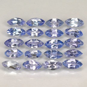  ct natürliche blauer Tansanit-Edelsteine, Marquise, VVS-VS