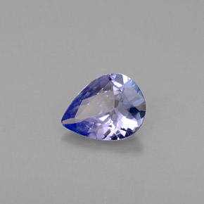 0,24 ctw natürlicher blauer Tansanit, Birnenform, VVS