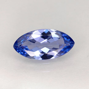 1,02 ctw natürlicher blauer Tansanit, Marquise, VVS