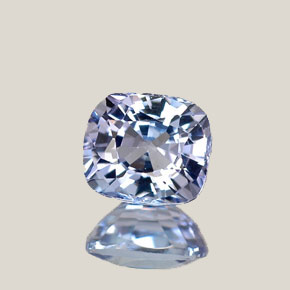 0,80 ctw natürlicher blauer Tansanit, Kissenschliff, VVS