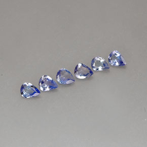  ct natürliche blauer Tansanit-Edelsteine, Birnenform, VS