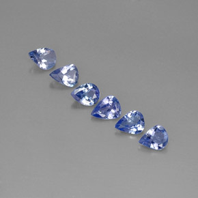  ct natürliche violett-blau Tansanit-Edelsteine, Birnenform, VS