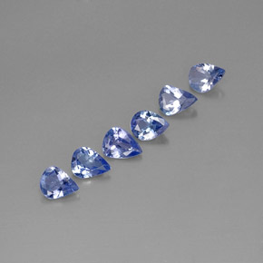  ct natürliche violett-blau Tansanit-Edelsteine, Birnenform, VS