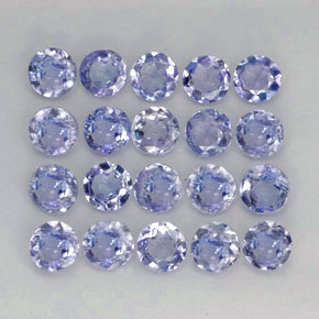  ct natürliche blauer Tansanit-Edelsteine, Rundschliff, VVS-VS