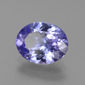 2,30 ctw natürlicher violetter Tansanit, Oval Schliff, VVS-VS