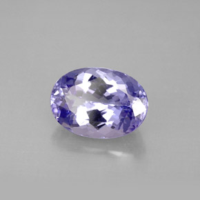 2,46 ctw natürlicher violetter Tansanit, Oval Schliff, VS