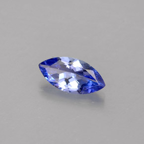 0,39 ctw natürlicher blauer Tansanit, Marquise, VVS-VS
