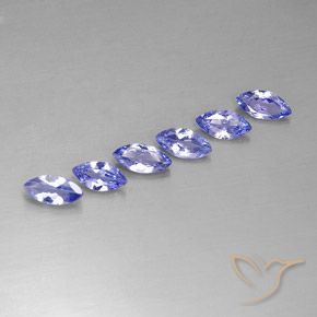 1.88ctw Natürlicher violett-blau Tansanit, Marquise, VVS-VS