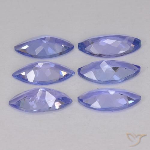 2.04 ct natürliche violett-blau Tansanit-Edelsteine, Marquise, VVS-VS