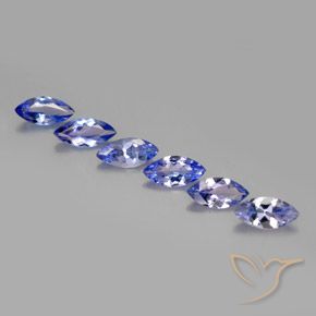 1.90ctw Natürlicher Intensives Violettblau Tansanit, Marquise, VVS-VS