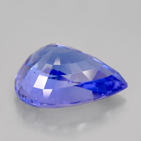 11,73 ctw natürlicher blauer Tansanit, Birnenform, VVS-VS