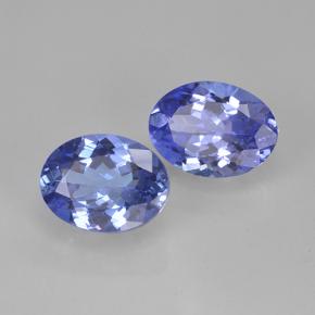 3,00 ct natürliche blauer Tansanit-Edelsteine, Oval Schliff, VVS-VS