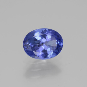 1,30 ctw natürlicher blauer Tansanit, Oval Schliff, VS