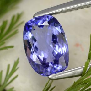 1,76 ctw natürlicher blauer Tansanit, Kissenschliff, VVS-VS
