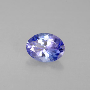 1,00 ctw natürlicher blauer Tansanit, Oval Schliff, VVS-VS