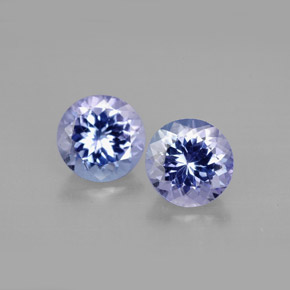  ct natürliche blauer Tansanit-Edelsteine, Rundschliff, VVS