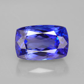 7,21 ctw natürlicher blauer Tansanit, Kissenschliff, VVS
