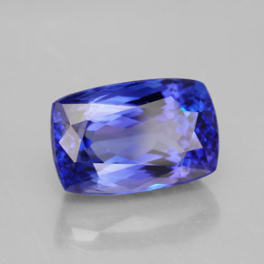 7,21 ctw natürlicher blauer Tansanit, Kissenschliff, VVS