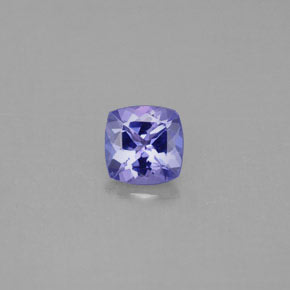 0,96 ctw natürlicher blauer Tansanit, Kissenschliff, VVS