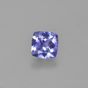 0,90 ctw natürlicher blauer Tansanit, Kissenschliff, VVS