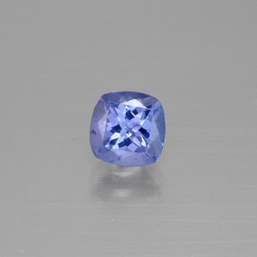 1,08 ctw natürlicher blauer Tansanit, Kissenschliff, VVS