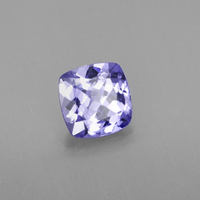 0,87 ctw natürlicher blauer Tansanit, Kissenschliff, VVS