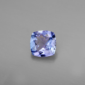 0,81 ctw natürlicher blauer Tansanit, Kissenschliff, VVS