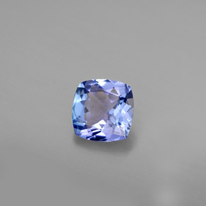 0,81 ctw natürlicher blauer Tansanit, Kissenschliff, VVS